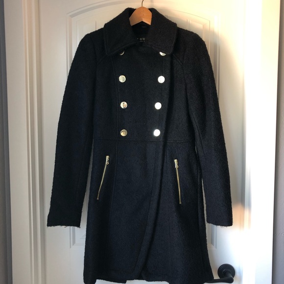 Guess Jackets & Blazers - Guess Wool Coat - Black